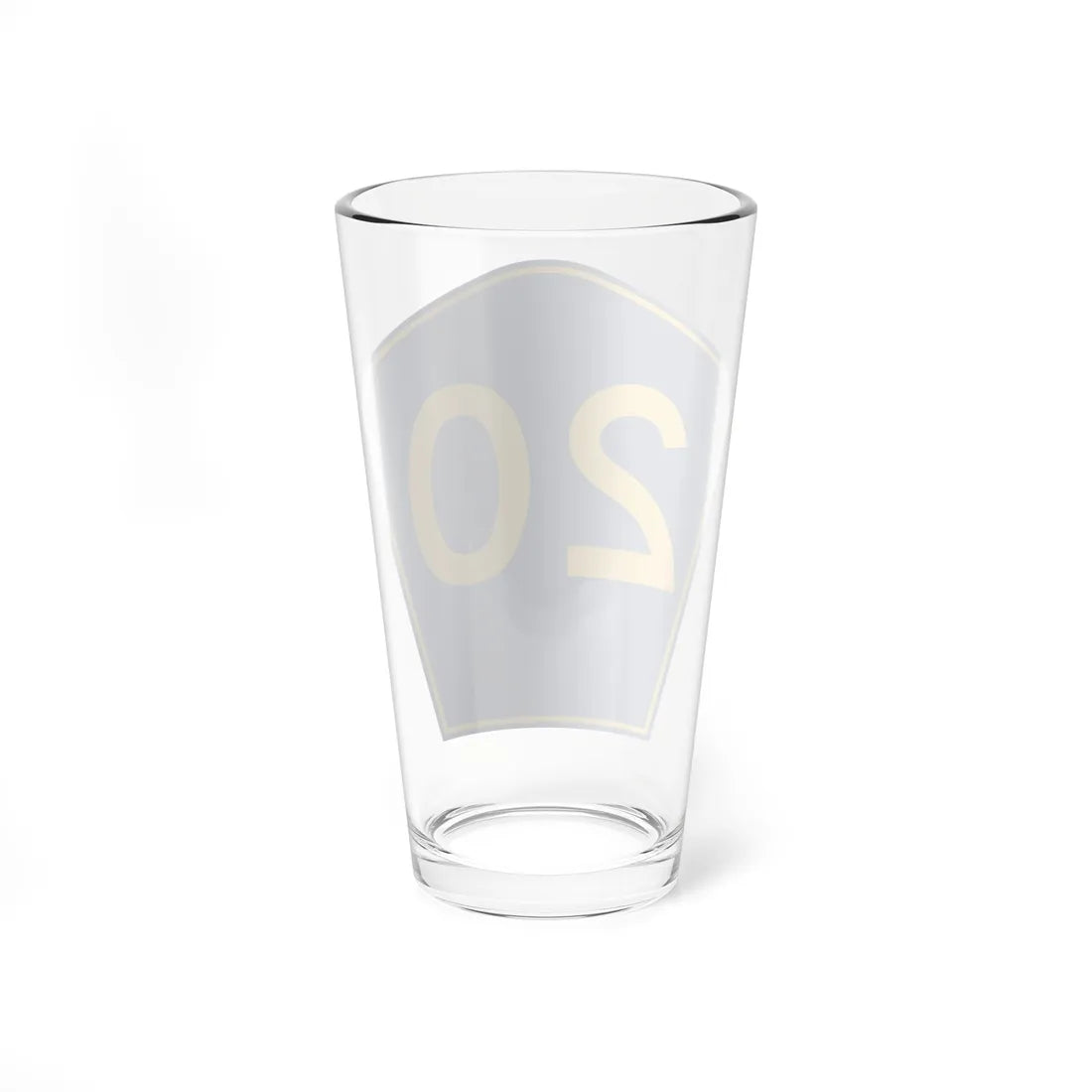 PR secondary 20 (Puerto Rico) (Road Sign) Pint Glass 16oz - Go Mug Yourself