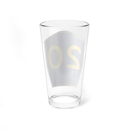 PR secondary 20 (Puerto Rico) (Road Sign) Pint Glass 16oz - Go Mug Yourself