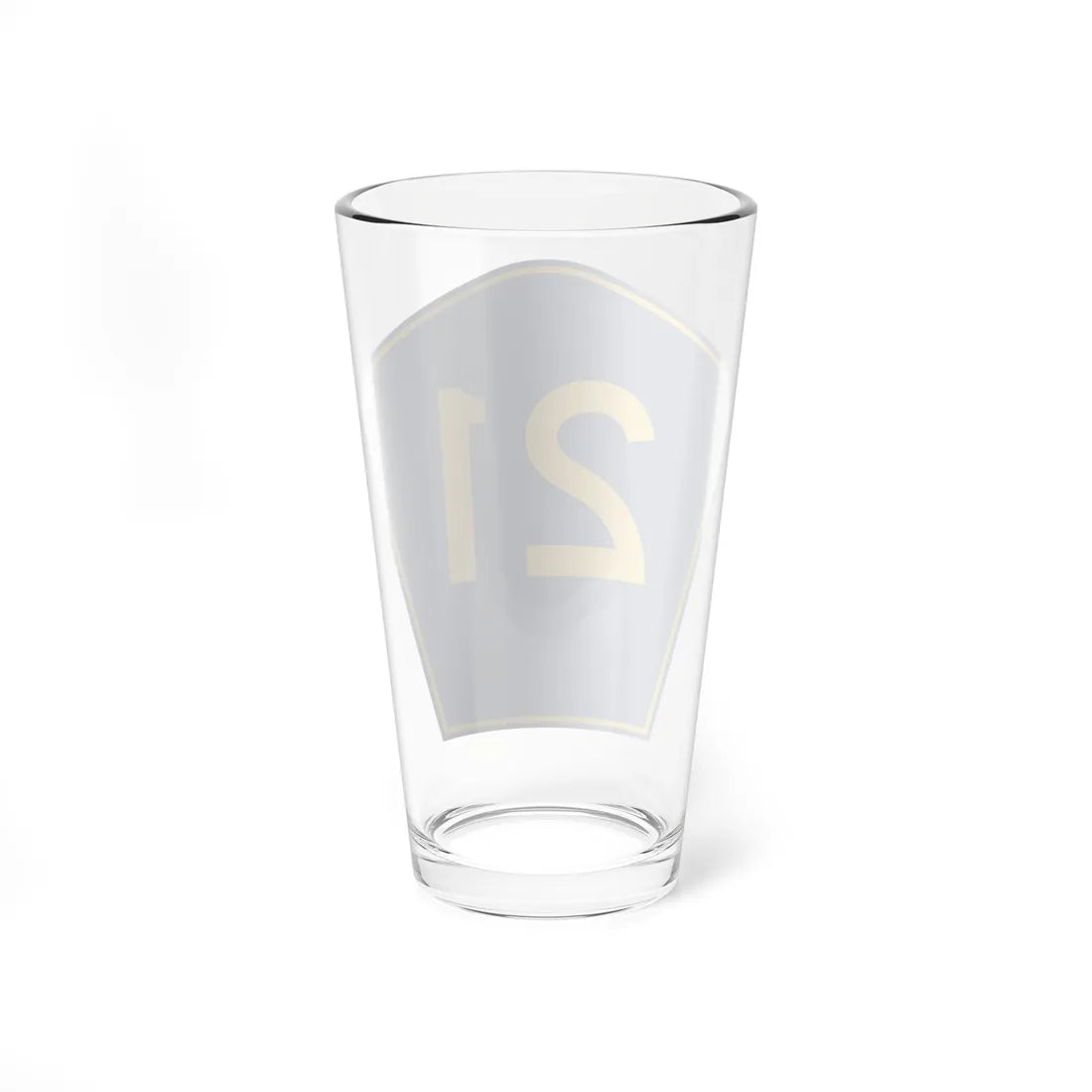 PR secondary 21 (Puerto Rico) (Road Sign) Pint Glass 16oz - Go Mug Yourself