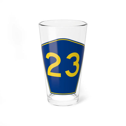PR secondary 23 (Puerto Rico) (Road Sign) Pint Glass 16oz 16oz - Go Mug Yourself