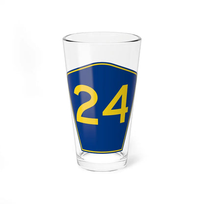 PR secondary 24 (Puerto Rico) (Road Sign) Pint Glass 16oz 16oz - Go Mug Yourself