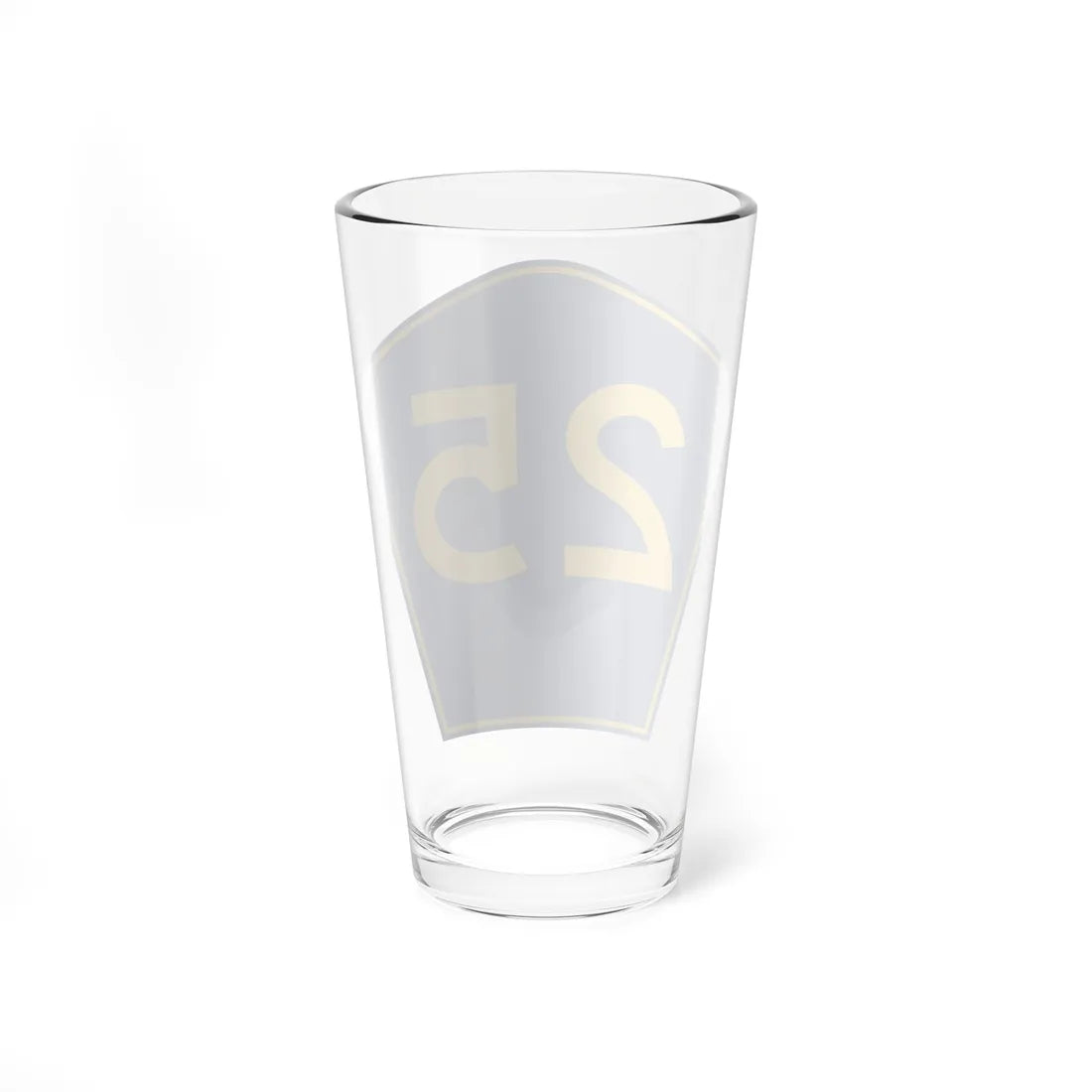 PR secondary 25 (Puerto Rico) (Road Sign) Pint Glass 16oz - Go Mug Yourself