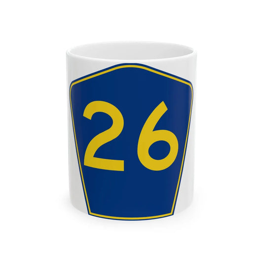 PR secondary 26 (Puerto Rico) (Road Sign) White Coffee Mug 11oz - Go Mug Yourself