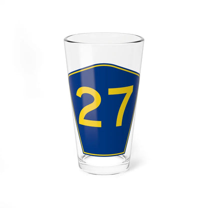 PR secondary 27 (Puerto Rico) (Road Sign) Pint Glass 16oz 16oz - Go Mug Yourself