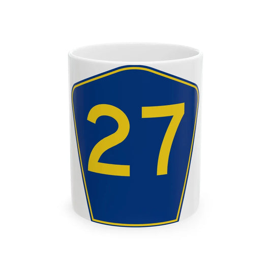 PR secondary 27 (Puerto Rico) (Road Sign) White Coffee Mug 11oz - Go Mug Yourself