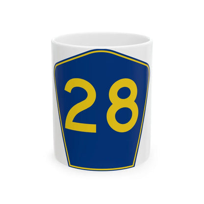 PR secondary 28 (Puerto Rico) (Road Sign) White Coffee Mug 11oz - Go Mug Yourself