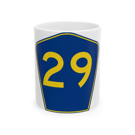 PR secondary 29 (Puerto Rico) (Road Sign) White Coffee Mug 11oz - Go Mug Yourself