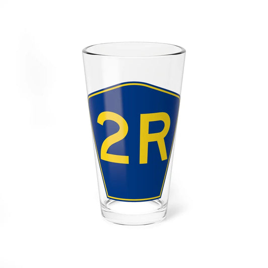 PR secondary 2R (Puerto Rico) (Road Sign) Pint Glass 16oz 16oz - Go Mug Yourself