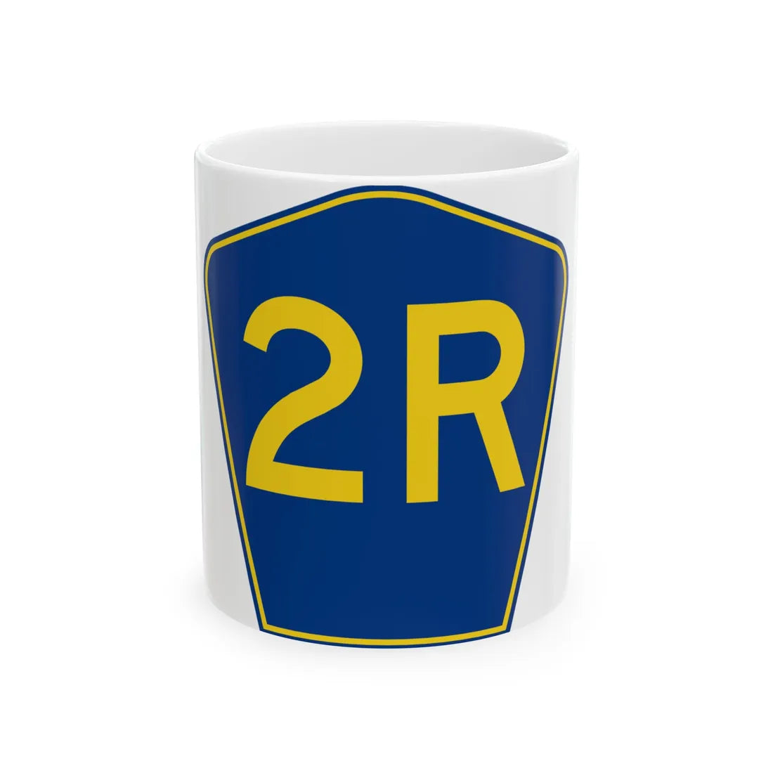 PR secondary 2R (Puerto Rico) (Road Sign) White Coffee Mug 11oz - Go Mug Yourself