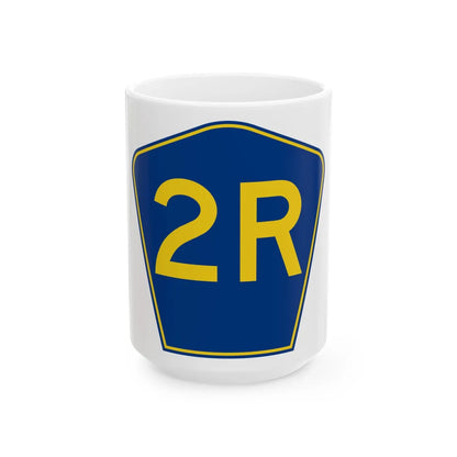 PR secondary 2R (Puerto Rico) (Road Sign) White Coffee Mug 15oz - Go Mug Yourself