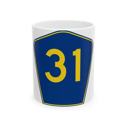 PR secondary 31 (Puerto Rico) (Road Sign) White Coffee Mug 11oz - Go Mug Yourself