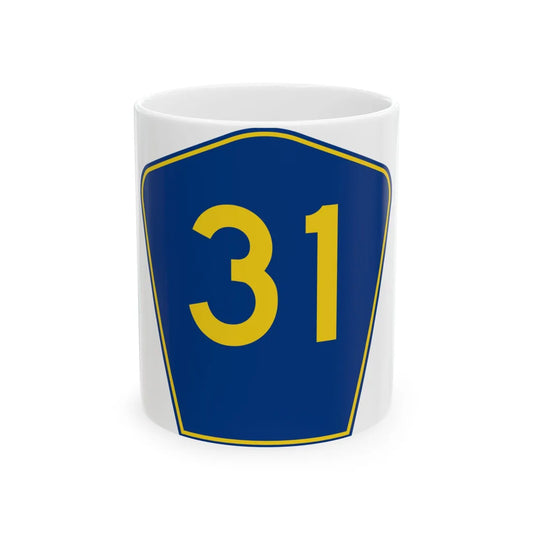 PR secondary 31 (Puerto Rico) (Road Sign) White Coffee Mug 11oz - Go Mug Yourself