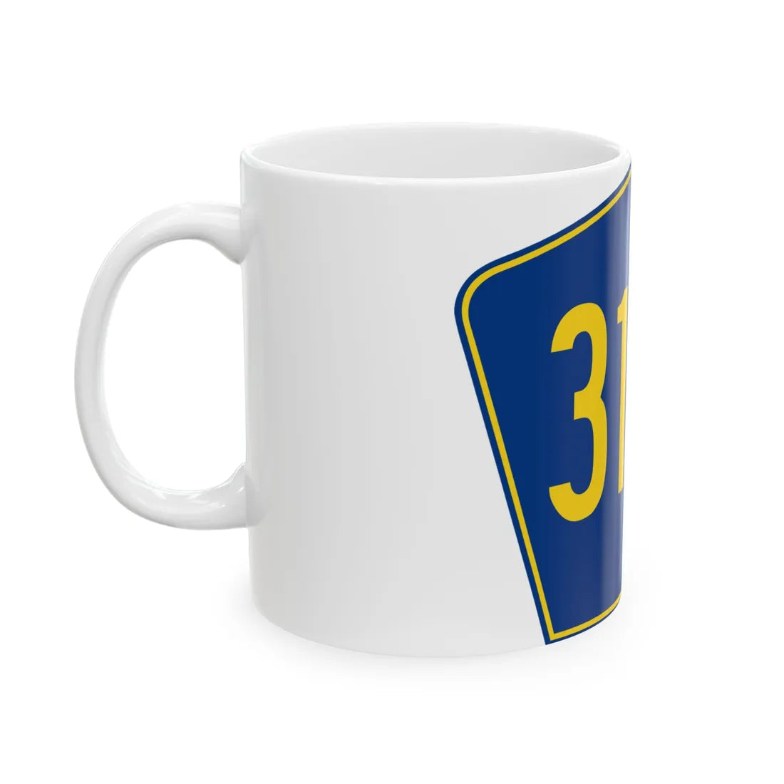 PR secondary 3132 (Puerto Rico) (Road Sign) White Coffee Mug - Go Mug Yourself