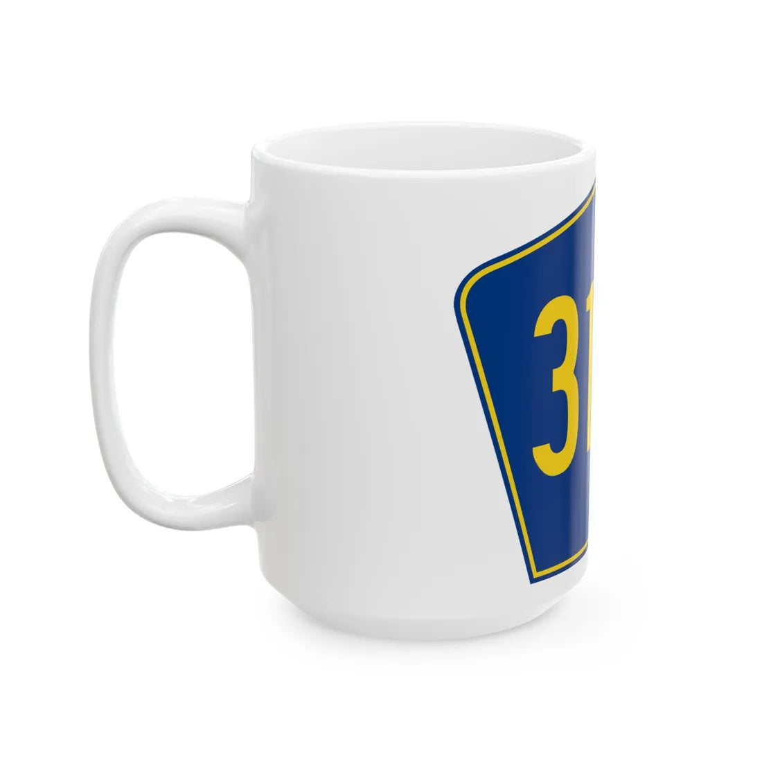 PR secondary 3132 (Puerto Rico) (Road Sign) White Coffee Mug - Go Mug Yourself