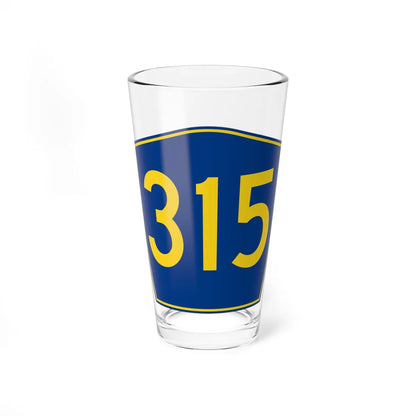 PR secondary 315 (Puerto Rico) (Road Sign) Pint Glass 16oz 16oz - Go Mug Yourself