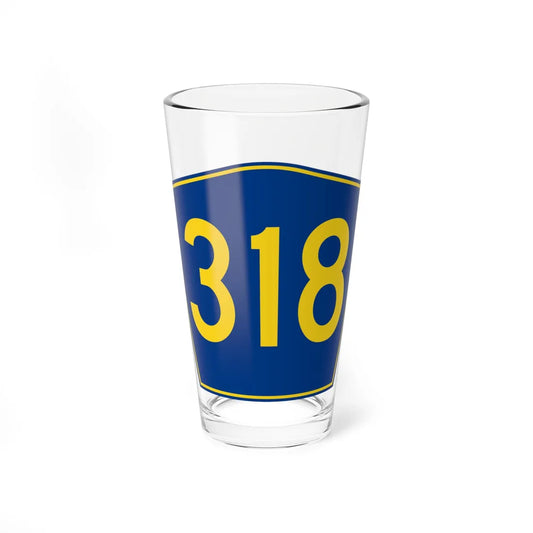 PR secondary 318 (Puerto Rico) (Road Sign) Pint Glass 16oz 16oz - Go Mug Yourself
