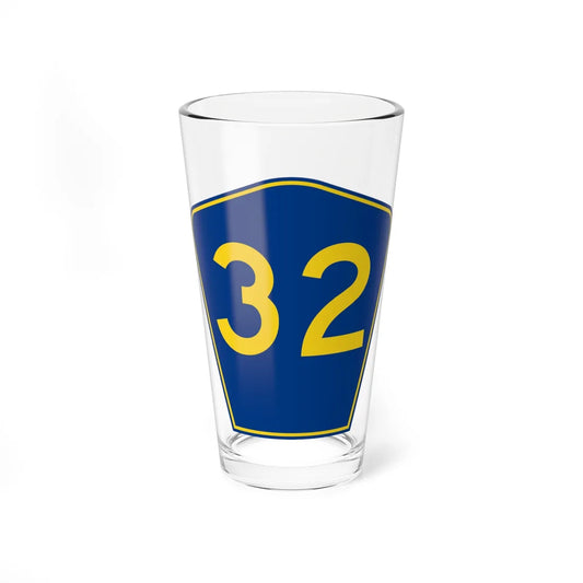 PR secondary 32 (Puerto Rico) (Road Sign) Pint Glass 16oz 16oz - Go Mug Yourself