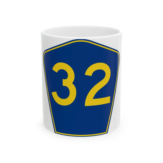 PR secondary 32 (Puerto Rico) (Road Sign) White Coffee Mug 11oz - Go Mug Yourself