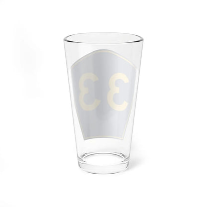 PR secondary 33 (Puerto Rico) (Road Sign) Pint Glass 16oz - Go Mug Yourself