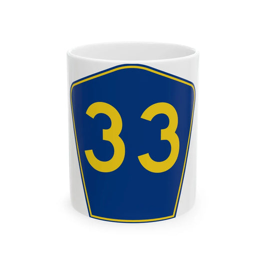 PR secondary 33 (Puerto Rico) (Road Sign) White Coffee Mug 11oz - Go Mug Yourself