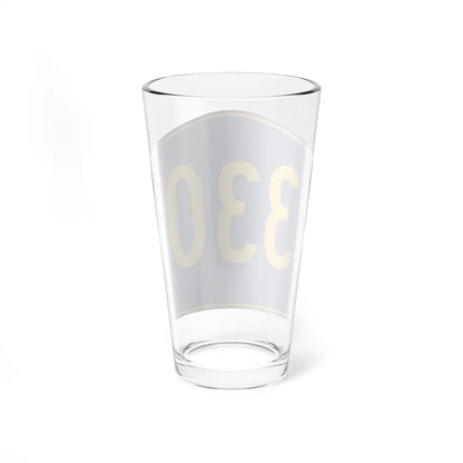 PR secondary 330 (Puerto Rico) (Road Sign) Pint Glass 16oz - Go Mug Yourself