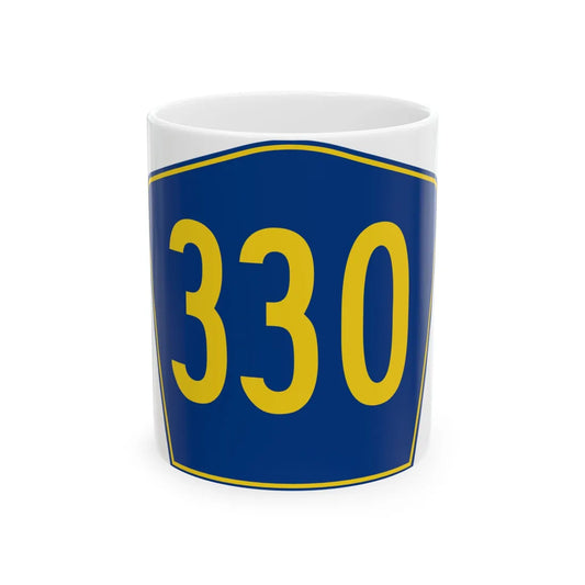 PR secondary 330 (Puerto Rico) (Road Sign) White Coffee Mug 11oz - Go Mug Yourself