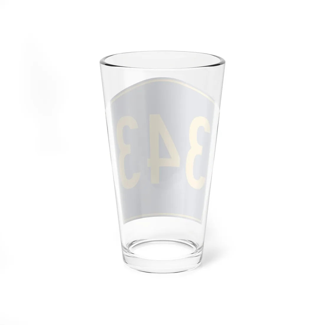PR secondary 343 (Puerto Rico) (Road Sign) Pint Glass 16oz - Go Mug Yourself