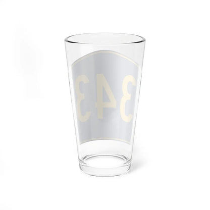 PR secondary 343 (Puerto Rico) (Road Sign) Pint Glass 16oz - Go Mug Yourself