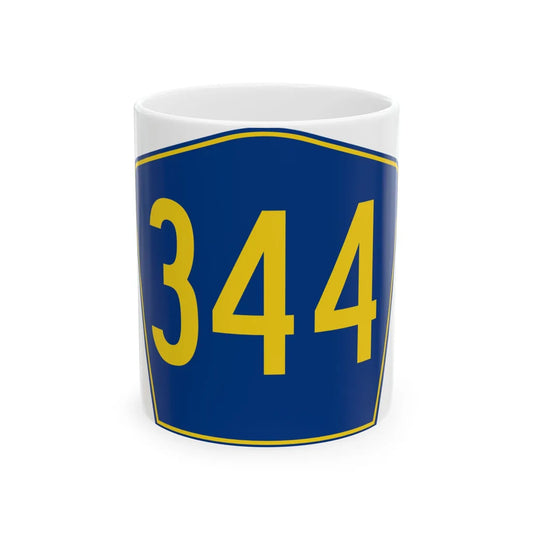 PR secondary 344 (Puerto Rico) (Road Sign) White Coffee Mug 11oz - Go Mug Yourself