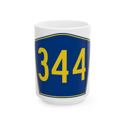 PR secondary 344 (Puerto Rico) (Road Sign) White Coffee Mug 15oz - Go Mug Yourself