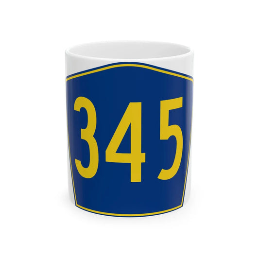 PR secondary 345 (Puerto Rico) (Road Sign) White Coffee Mug 11oz - Go Mug Yourself