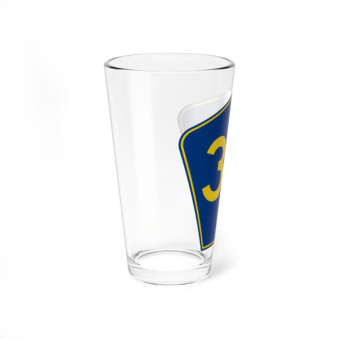 PR secondary 35 (Puerto Rico) (Road Sign) Pint Glass 16oz - Go Mug Yourself