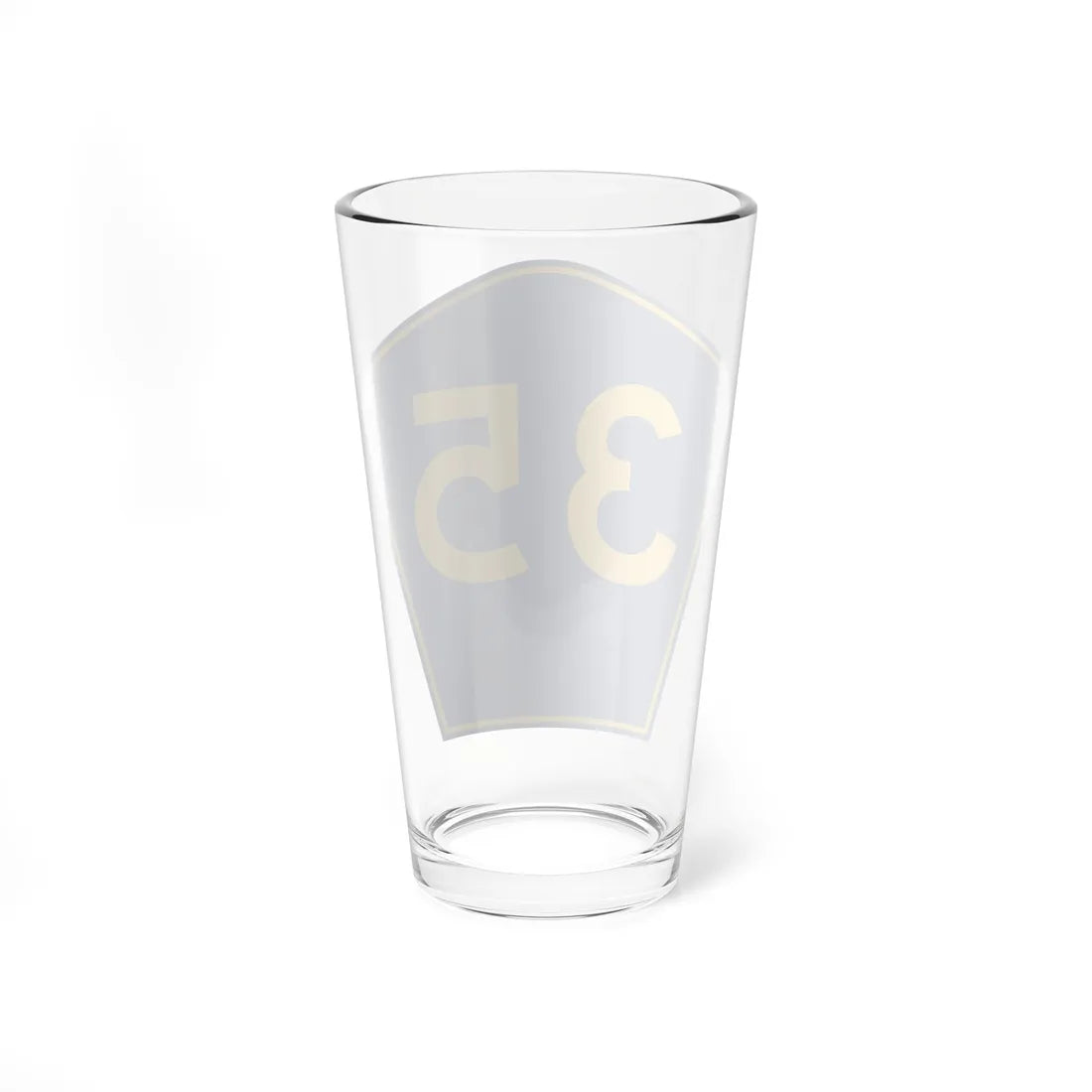 PR secondary 35 (Puerto Rico) (Road Sign) Pint Glass 16oz - Go Mug Yourself