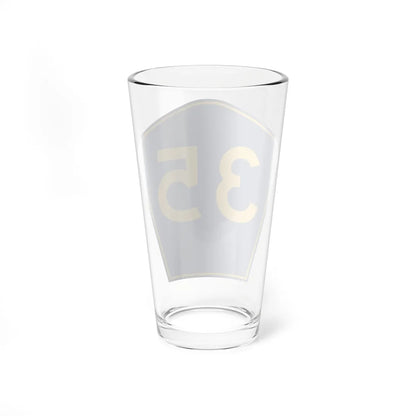 PR secondary 35 (Puerto Rico) (Road Sign) Pint Glass 16oz - Go Mug Yourself
