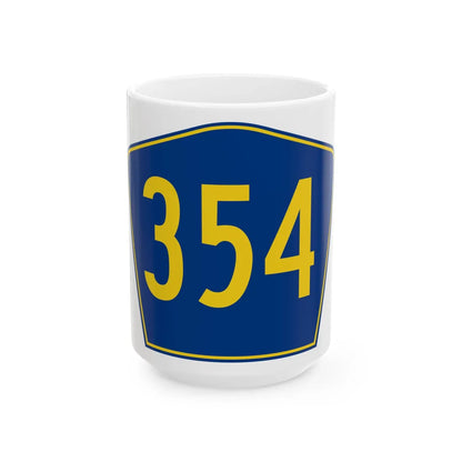 PR secondary 354 (Puerto Rico) (Road Sign) White Coffee Mug 15oz - Go Mug Yourself