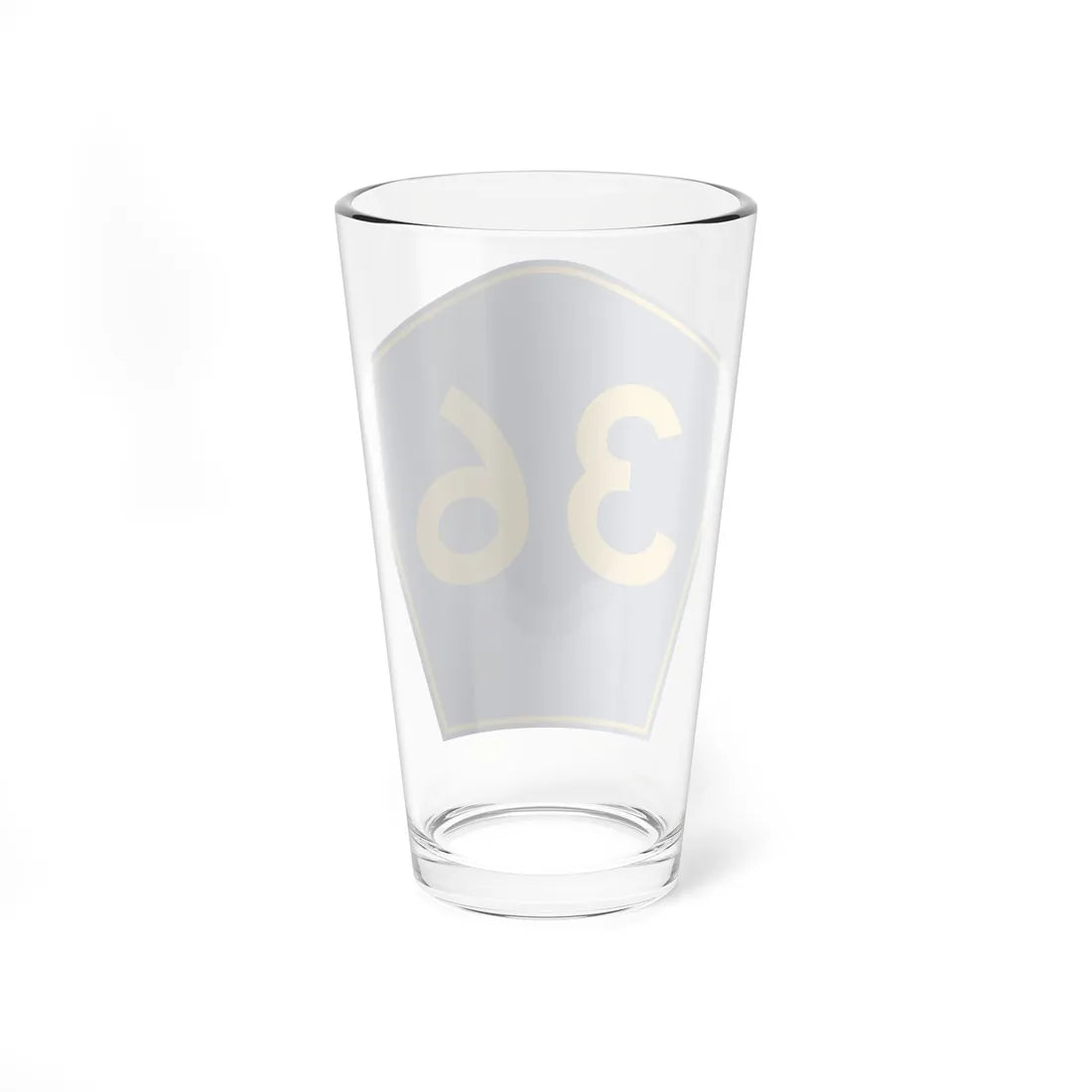 PR secondary 36 (Puerto Rico) (Road Sign) Pint Glass 16oz - Go Mug Yourself