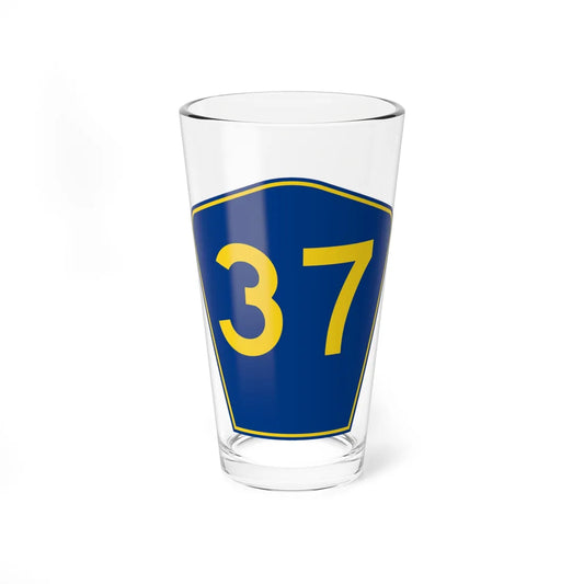 PR secondary 37 (Puerto Rico) (Road Sign) Pint Glass 16oz 16oz - Go Mug Yourself