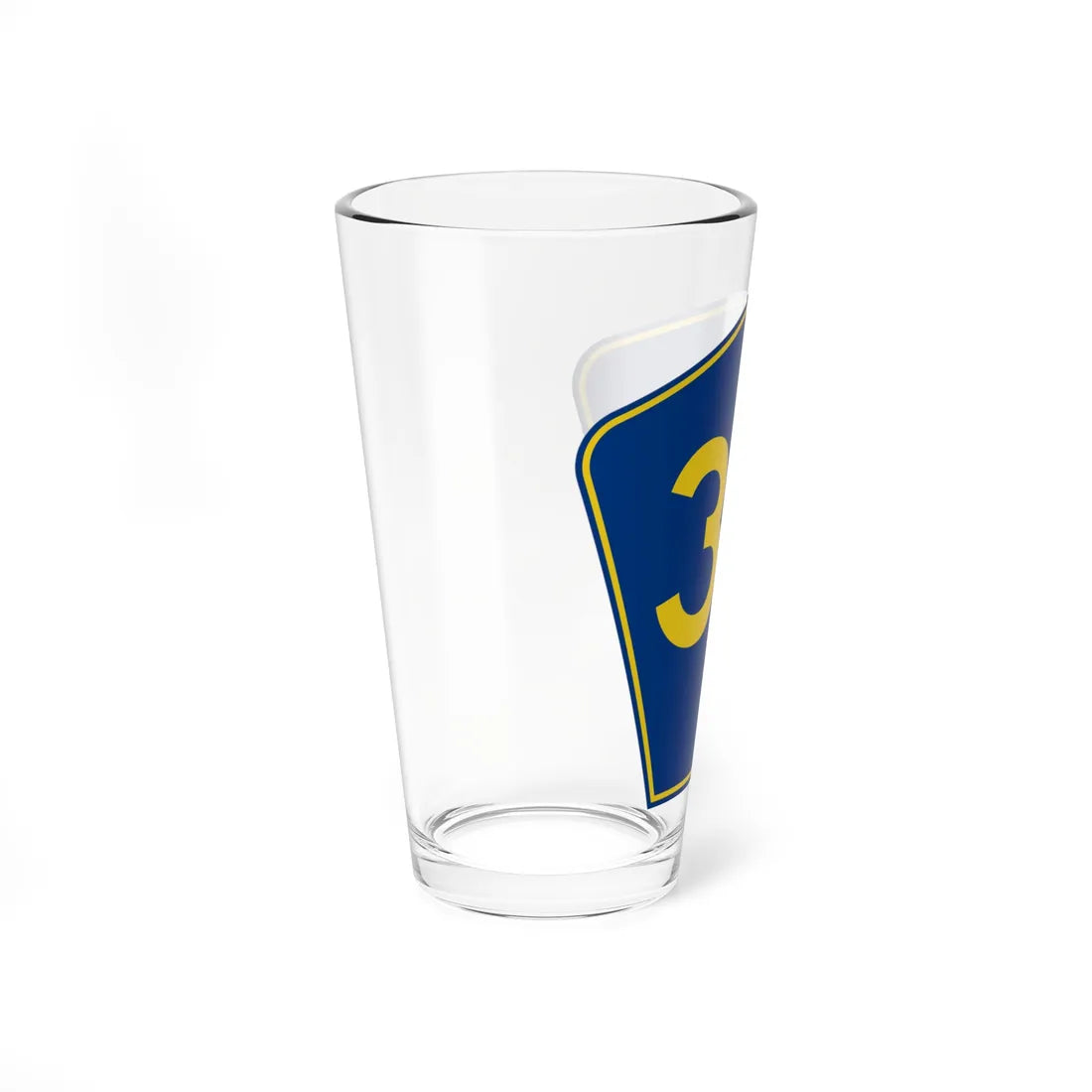 PR secondary 37 (Puerto Rico) (Road Sign) Pint Glass 16oz - Go Mug Yourself