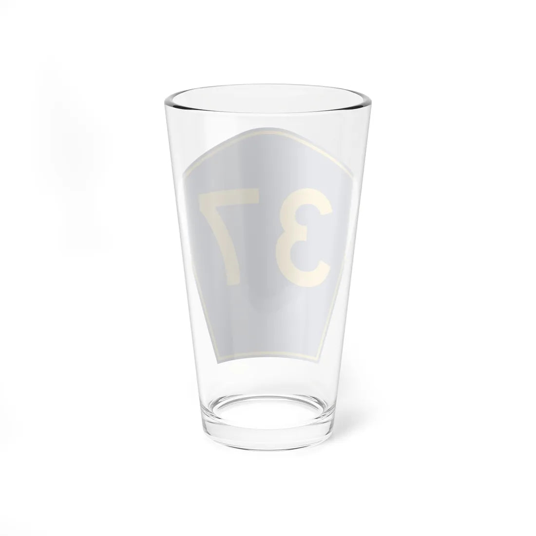 PR secondary 37 (Puerto Rico) (Road Sign) Pint Glass 16oz - Go Mug Yourself