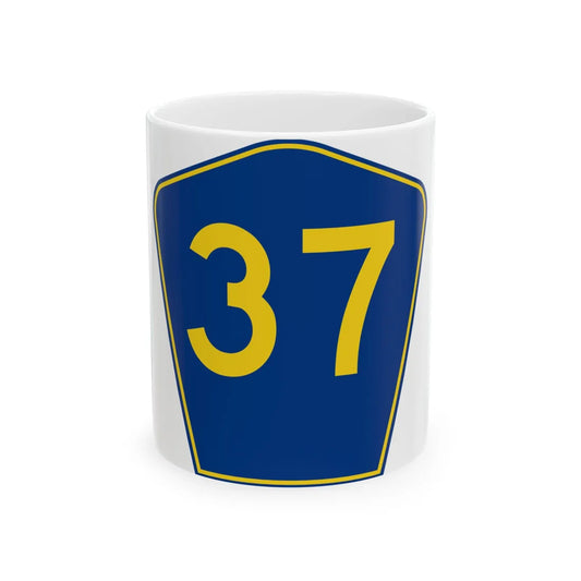 PR secondary 37 (Puerto Rico) (Road Sign) White Coffee Mug 11oz - Go Mug Yourself