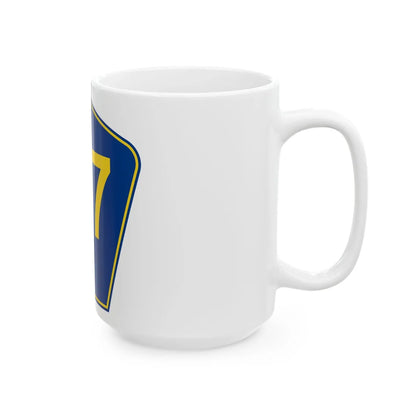 PR secondary 37 (Puerto Rico) (Road Sign) White Coffee Mug - Go Mug Yourself