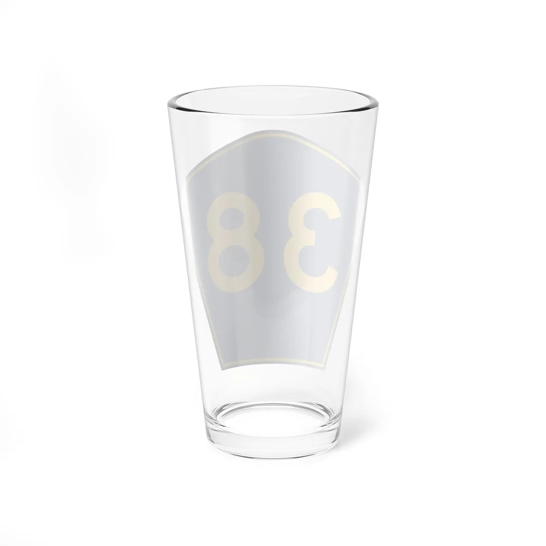 PR secondary 38 (Puerto Rico) (Road Sign) Pint Glass 16oz - Go Mug Yourself