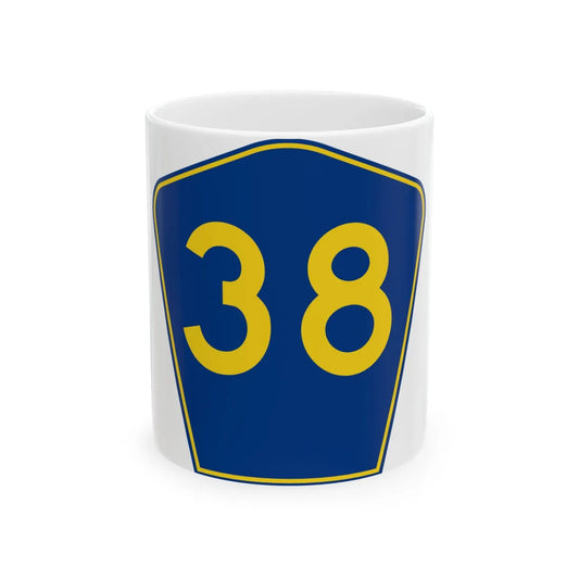 PR secondary 38 (Puerto Rico) (Road Sign) White Coffee Mug 11oz - Go Mug Yourself