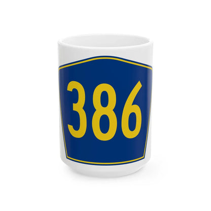 PR secondary 386 (Puerto Rico) (Road Sign) White Coffee Mug 15oz - Go Mug Yourself