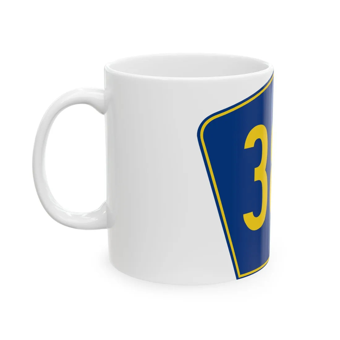 PR secondary 386 (Puerto Rico) (Road Sign) White Coffee Mug - Go Mug Yourself