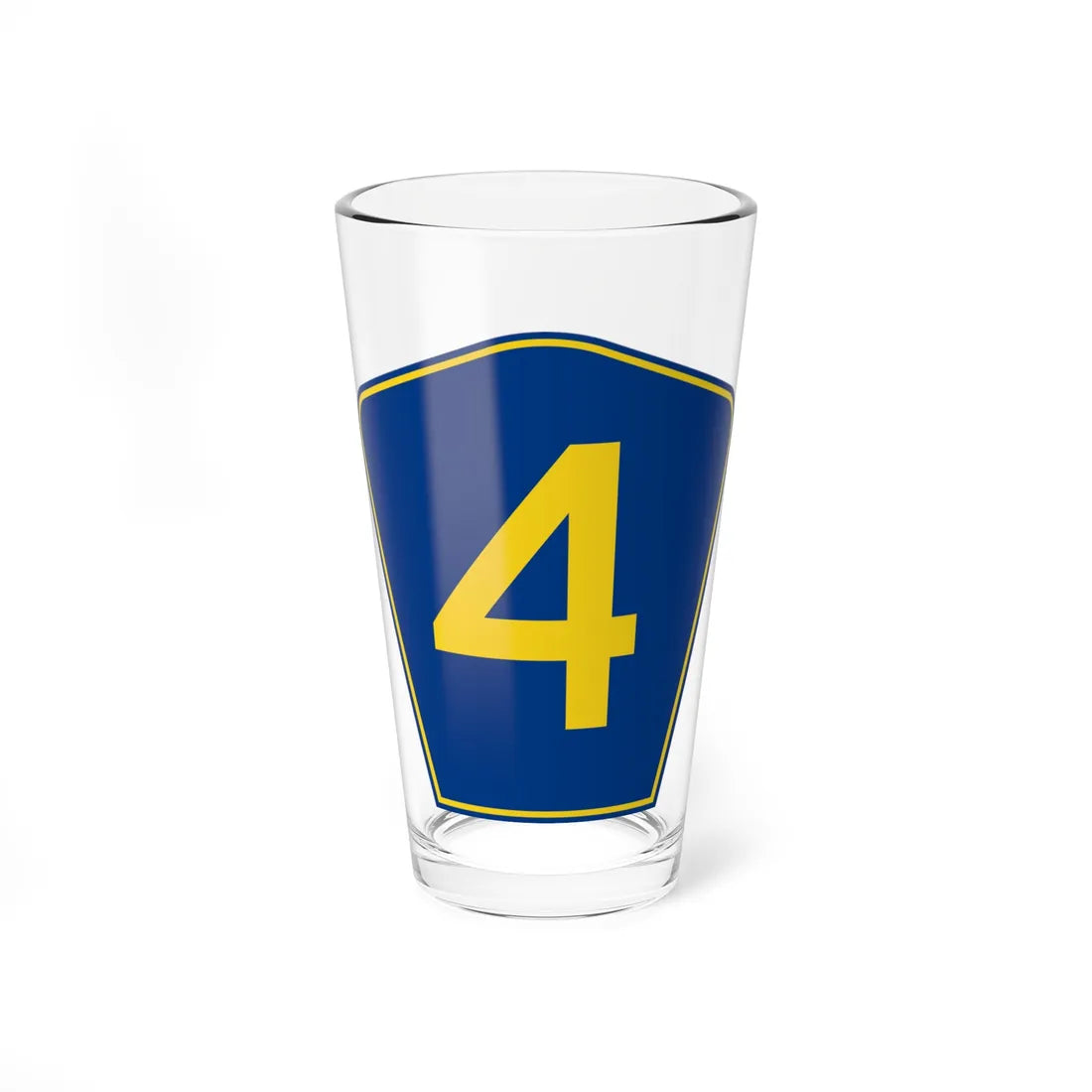PR secondary 4 (Puerto Rico) (Road Sign) Pint Glass 16oz 16oz - Go Mug Yourself