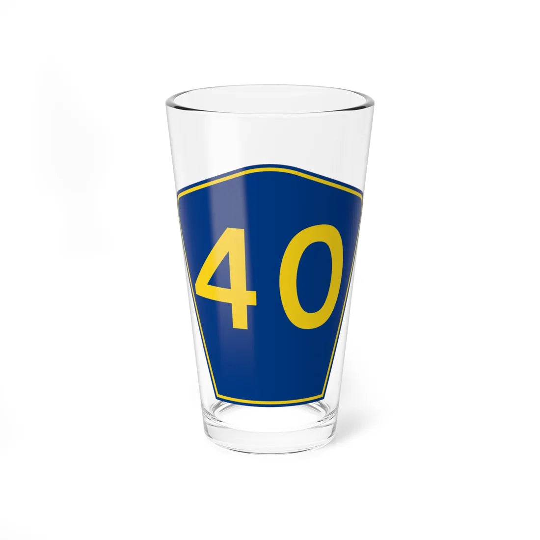 PR secondary 40 (Puerto Rico) (Road Sign) Pint Glass 16oz 16oz - Go Mug Yourself