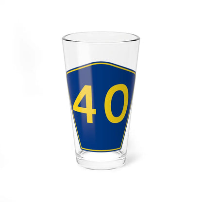 PR secondary 40 (Puerto Rico) (Road Sign) Pint Glass 16oz 16oz - Go Mug Yourself