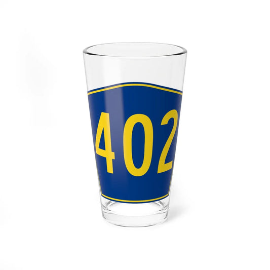 PR secondary 402 (Puerto Rico) (Road Sign) Pint Glass 16oz 16oz - Go Mug Yourself