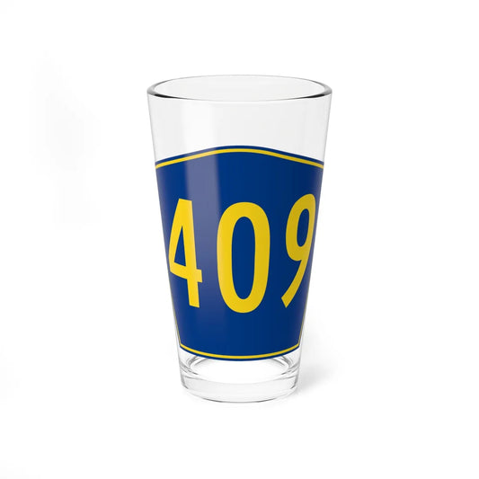 PR secondary 409 (Puerto Rico) (Road Sign) Pint Glass 16oz 16oz - Go Mug Yourself